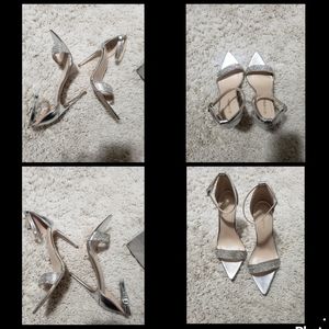 Women Sparkling Heel Sandals